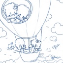 (Thumbnail of "Colouring Pages - Hot Air Balloon")